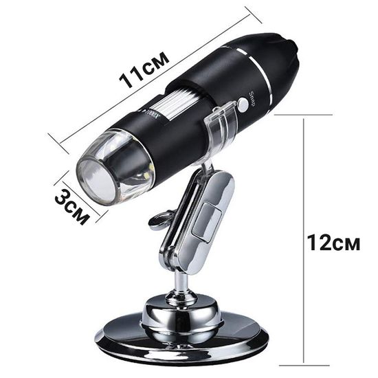 USB микроскоп электронный цифровой с увеличением 1600x DM-1600 3588 фото