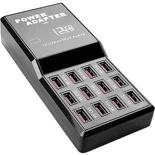 Мережевий зарядний пристрій Addap WLX-858, мзп на 12 USB портів, 60W 7381 фото