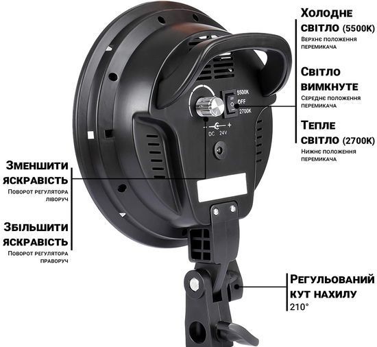 Студийный светодиодный LED софтбокс со штативом Addap SBK-03 | Набор постоянного света 1377 фото