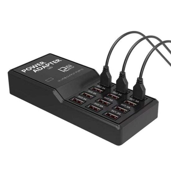 Мультизарядное устройство Addap WLX-858, сзу на 12 USB портов, 60W 7381 фото