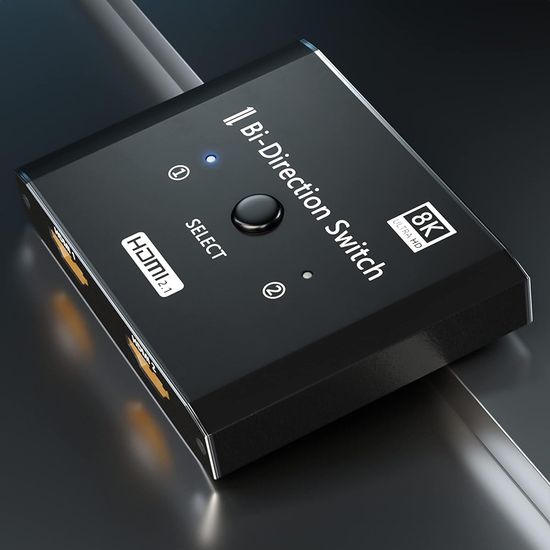 8K HDMI Свитч + Разветвитель двухсторонний Bi-Direction Switch на 2 канала Addap HVS-11 | 2в1: переключатель + коммутатор 0279 фото