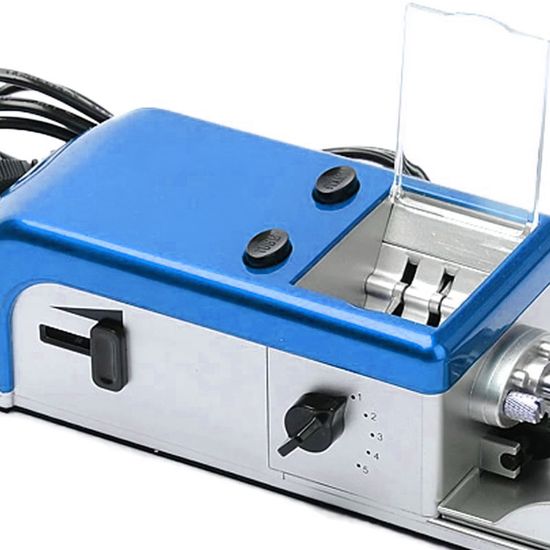 Мощная электрическая машинка для набивки сигарет Gerui JL-046A, с подачей табака и регулировкой скорости, Голубая 7519 фото
