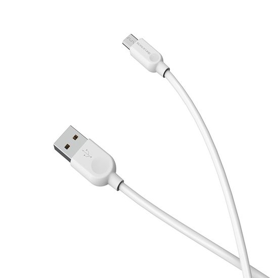USB - Micro USB кабель для смартфона Borofone BX14, 2.4A, Білий, 3m 0018 фото