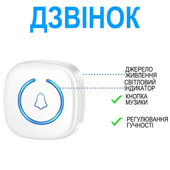 Бездротова система виклику персоналу / медсестри для літніх людей Digital Lion PAB-03 з браслетом, до 300м, white 1157 фото