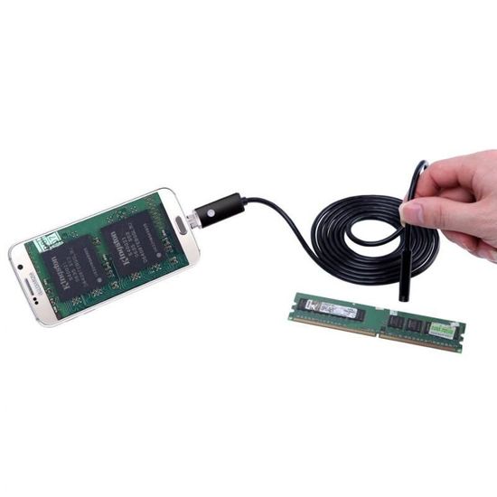 USB эндоскоп для смартфона и ноутбука Digital Lion 551S, 1 метр, 5,5 мм, мягкий кабель 3591 фото