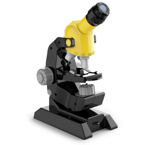 Якісний дитячий мікроскоп для дитини OEM 0046A з збільшенням до 1200х, Жовтий 7663 фото