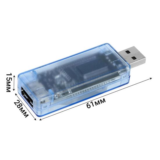 USB тестер напруги з цифровим дисплеєм Keweisi 7078 фото