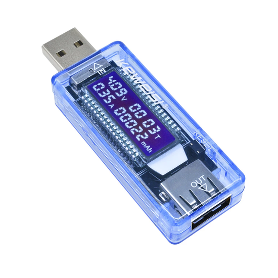 USB тестер напруги з цифровим дисплеєм Keweisi 7078 фото