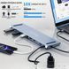 12в1: Багатопортовий USB Type-C хаб / підставка для ноутбука Addap MH-16: HDMI + USB A + PD + USB C + SD + RJ45 + VGA + 3,5mm 1302 фото 2