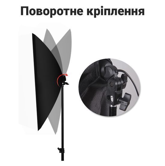 Комплект с 2-х светодиодных софтбоксов Addap SBK-02-2, профессиональный набор постоянного света, 45W 1379 фото