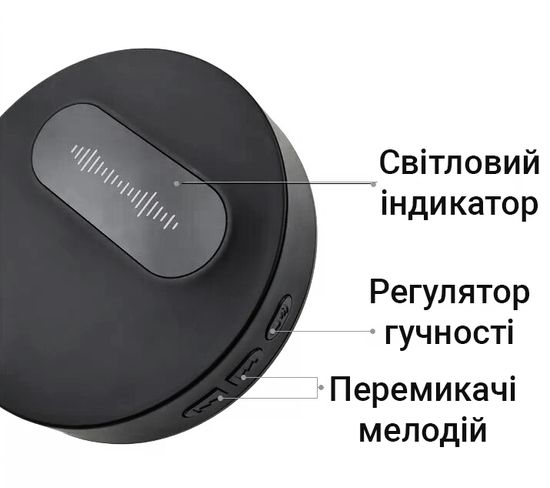 Беспроводной дверной звонок с автономной кнопкой Digital Lion WDB-06, до 180 м, Черный 7803 фото