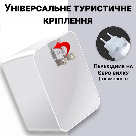 Сетевое зарядное устройство с экраном Addap WLX-A9T, СЗУ на 3 USB + Type-C, 40W 7383 фото