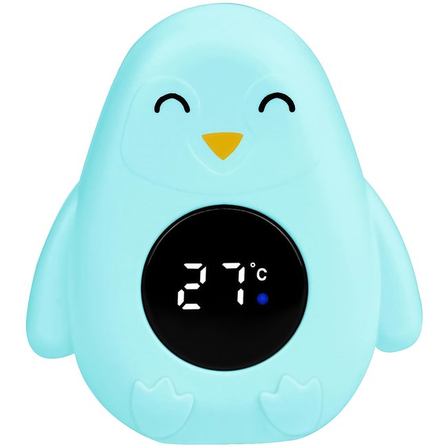 Дитячий термометр для ванної в формі пінгвіна UChef BT-03 для вимірювання температури води, Блакитний