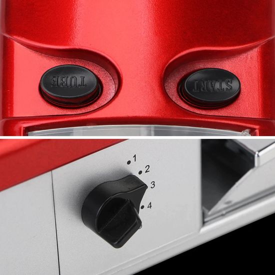 Премиум электрическая машинка для набивки сигарет Gerui JL-062A с реверсом, подачей табака и регулировкой скорости, Красная 7522 фото