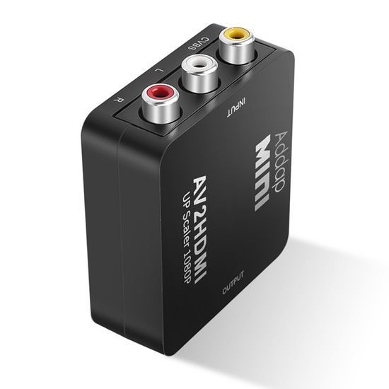 Конвертер відеосигналу AV to HDMI відео + аудіо Full HD 1080P Addap AV2HDMI-01
