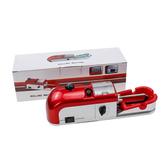 Премиум электрическая машинка для набивки сигарет Gerui JL-062A с реверсом, подачей табака и регулировкой скорости, Красная 7522 фото