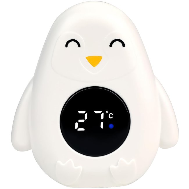 Дитячий термометр для ванної в формі пінгвіна UChef BT-03 для вимірювання температури води, Білий