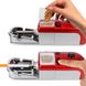 Премиум электрическая машинка для набивки сигарет Gerui JL-062A с реверсом, подачей табака и регулировкой скорости, Красная 7522 фото 6