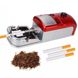 Премиум электрическая машинка для набивки сигарет Gerui JL-062A с реверсом, подачей табака и регулировкой скорости, Красная 7522 фото 2