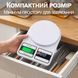 Кухонні ваги з підсвіткою UChef SF-400, електронні ваги для кухні до 10 кг, Білі 1291 фото 7