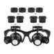 Збільшувальні бінокуляри з LED підсвічуванням Gaosuo NO.9892G, ювелірні окуляри з лупою 7617 фото 5