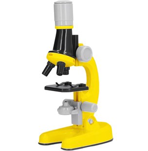Дитячий мікроскоп для дитини з 1200х збільшенням OEM 1012A-1 для наукових досліджень, Жовтий 1100 фото