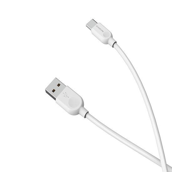 USB - Type-C кабель для смартфона Borofone BX14, 2.4A, Білий, 1m 0019 фото