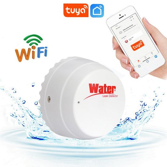 Бездротовий Wi-Fi датчик протікання води USmart LWS-02w, датчик затоплення з підтримкою Tuya, Android & iOS 7715 фото