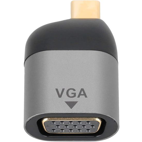 Адаптер, конвертер з Type-C на VGA для передачі відео Addap UC2VGA-01, перехідник для ноутбука, проектора, телевізора, FullHD 1080P