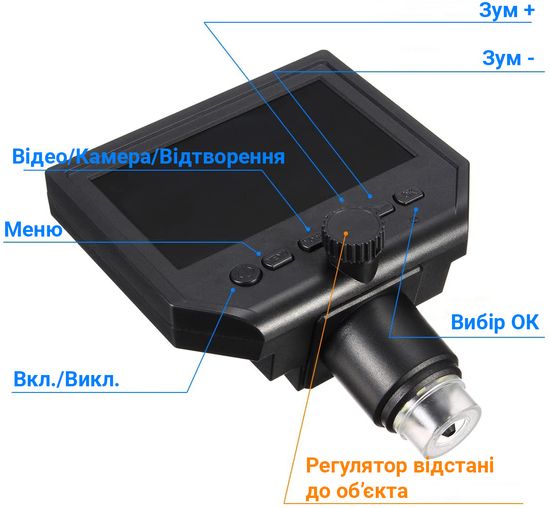 Микроскоп для пайки с 4,3" LCD экраном GAOSUO P-600 c увеличением 600 X 3724 фото