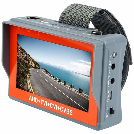 Портативный монитор для настройки камер видеонаблюдения Pomiacam IV7W, 5Мп, AHD+TVI+CVI+CVBS 3788 фото