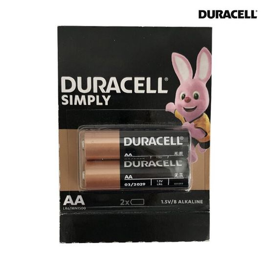 Щелочные батарейки Duracell AA (LR6) MN1500 Basic 2 шт 7238 фото