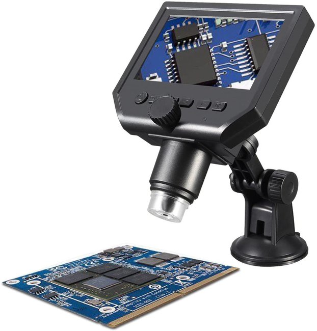 Мікроскоп для пайки з 4,3 "LCD екраном GAOSUO P-600 c збільшенням 600 X 3724 фото