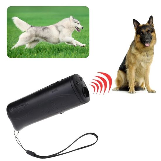Ультразвуковий відлякувач собак AD-100SH, дресирувальний пристрій з ліхтариком 7619 фото