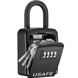 Підвісний металевий міні сейф для ключів uSafe KS-05s, з гачком і паролем, Чорний 0327 фото 3