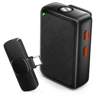 Бездротовий петличний мікрофон Savetek P38 Type-C, радіо петличка для Android смартфона / планшета, 20 м 1230 фото