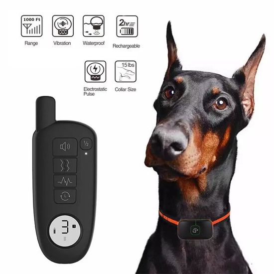 Электронный ошейник Digital Lion YH057-1 для коррекции поведения собак, до 330м, водонепроницаемый, черный 7140 фото