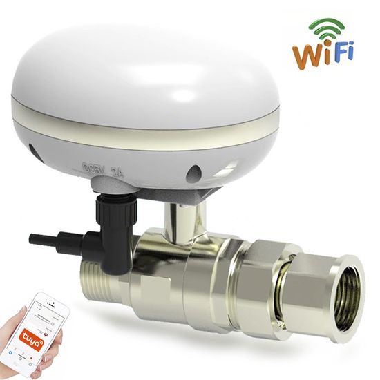 Розумний Wi-Fi кульовий кран з електроприводом USmart SM-02w, садовий клапан для поливу, підтримка Tuya, DN25, 1" 7718 фото