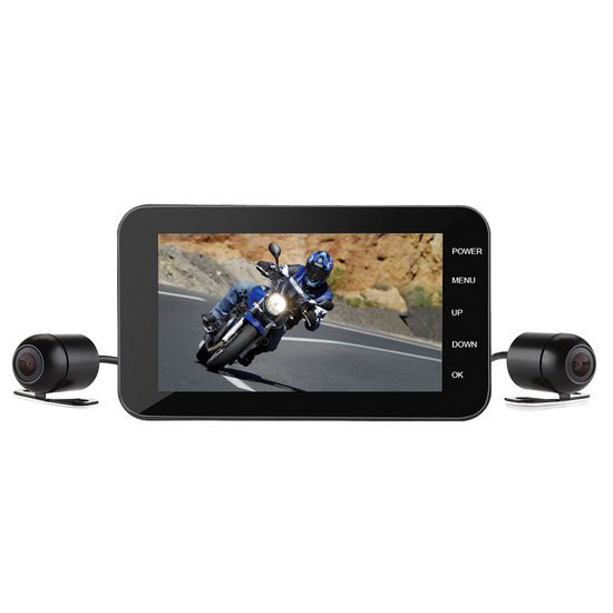 Wifi видеорегистратор для мотоцикла на 2 камеры Digital Lion SE500, влагозащищенный,1080P, G-sensor, датчик движения 7278 фото
