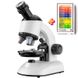 Детский научный набор: микроскоп OEM 1100A-1  до 640х + биологические образцы 7668 фото
