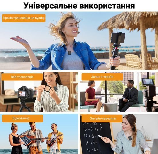 Беспроводная радиосистема с петличным микрофоном Savetek P39 Lightning, петличка для iPhone/iPad 1231 фото