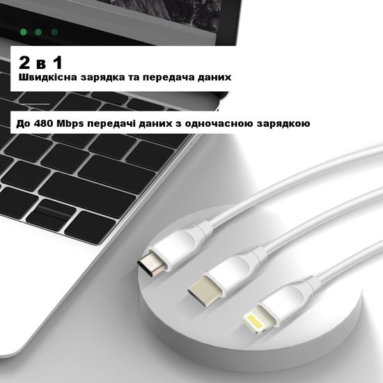 Кабель USB Type-C с быстрой зарядкой и LED дисплеем Digital Lion WLX-F8c | Амперметр + Вольтметр 7388 фото