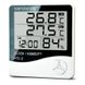 Електронний цифровий термометр гігрометр з виносним датчиком і годинами Uchef HTC-2, версія 2 3855 фото 1