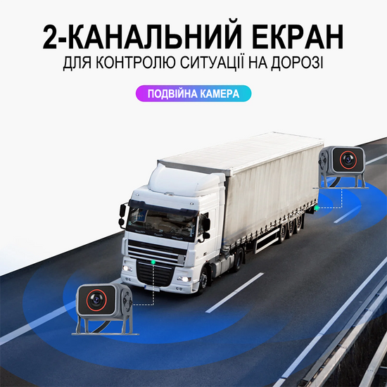 Автомобільний паркувальний комплекс з відеореєстратором, монітор 10.36" дюймів з 2-ма камерами заднього виду Podofo A3680, Android Auto/CarPlay, Bluetooth, FM, Wi-Fi 1138 фото