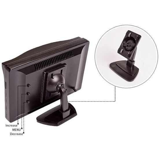 Автомобильный монитор для камеры заднего вида Podofo XSP-04, 5" дюймов 3608 фото