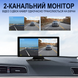 Автомобільний паркувальний комплекс з відеореєстратором, монітор 10.36" дюймів з 2-ма камерами заднього виду Podofo A3680, Android Auto/CarPlay, Bluetooth, FM, Wi-Fi 1138 фото 4