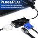 Адаптер / розгалужувач з DisplayPort на HDMI/VGA/DVI порти Addap DPA-01Mix | Перехідник 3в1 для передачі відеосигналу, FullHD 1080P