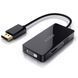 Адаптер / розгалужувач з DisplayPort на HDMI/VGA/DVI порти Addap DPA-01Mix | Перехідник 3в1 для передачі відеосигналу, FullHD 1080P