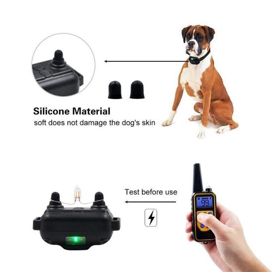 Электроошейник для дрессировки собак iPets DTC-800, с 2-мя ошейниками для 2-х собак, водонепроницаемый 3857 фото