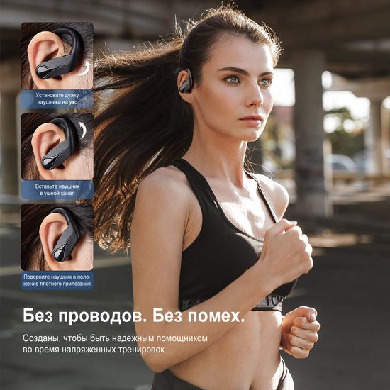 Бездротові вакуумні Bluetooth навушники Mpow Flame Solo для спорту | бігова TWS гарнітура 7623 фото